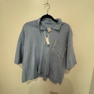 Anthropologie Maeve Light Blue sweater